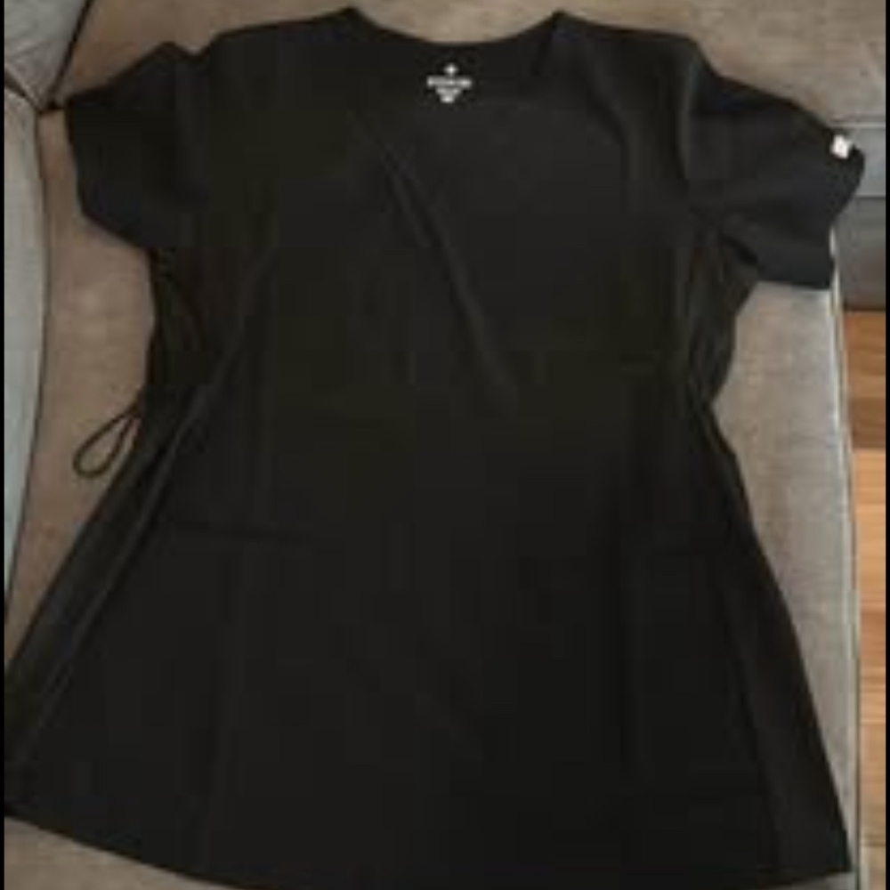 Black maternity scrub top medium medcouture
